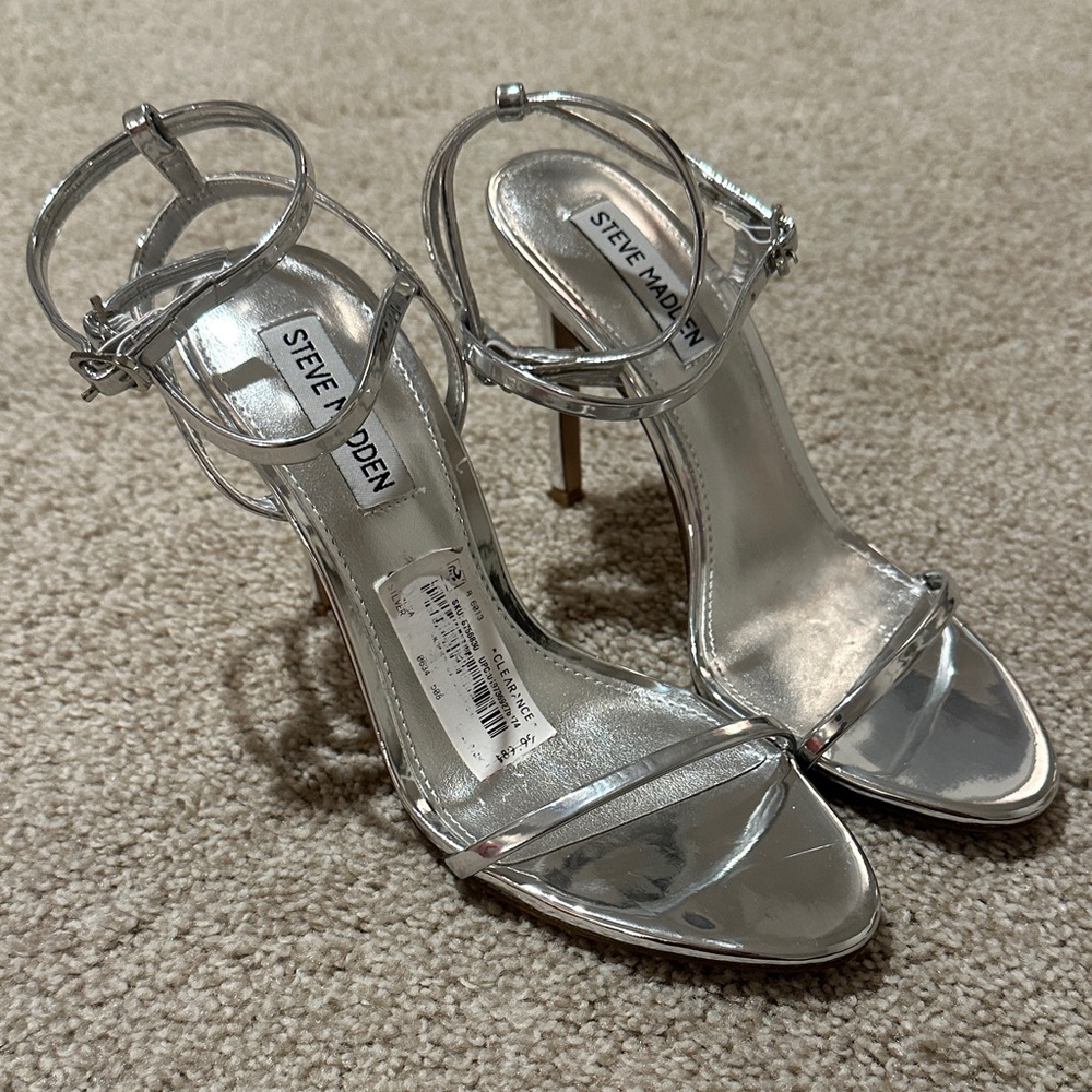 Steve Madden Shiny Metallic Heels